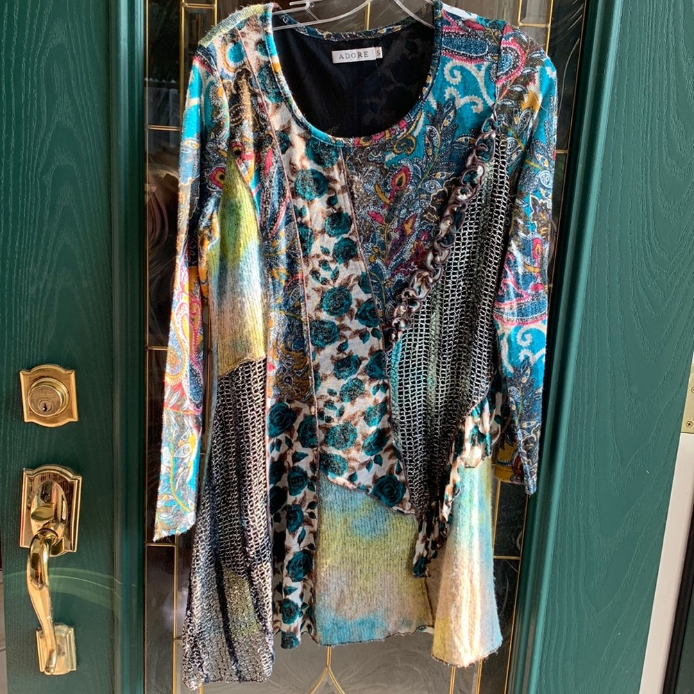 Long multi color sweater. ADORE brand.
